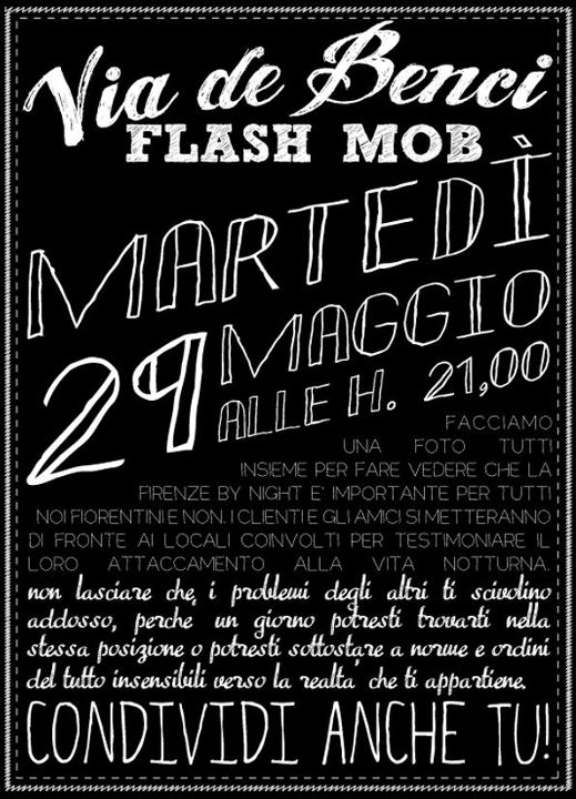Flash Mob in via de' Benci a Firenze